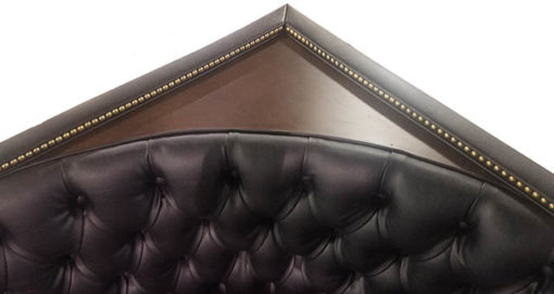 Corner Booth with Finished Wood