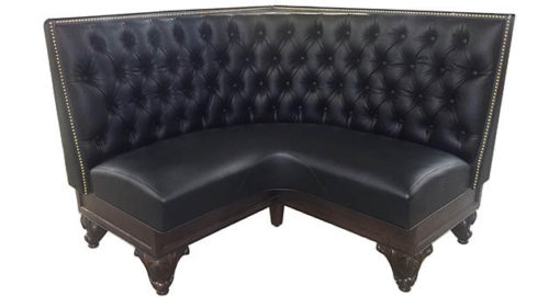 Diamond Tufted Corner Booth