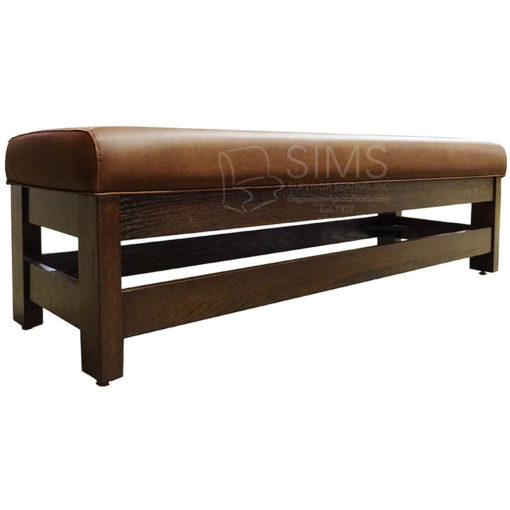 Finished Wood Waiting Bench