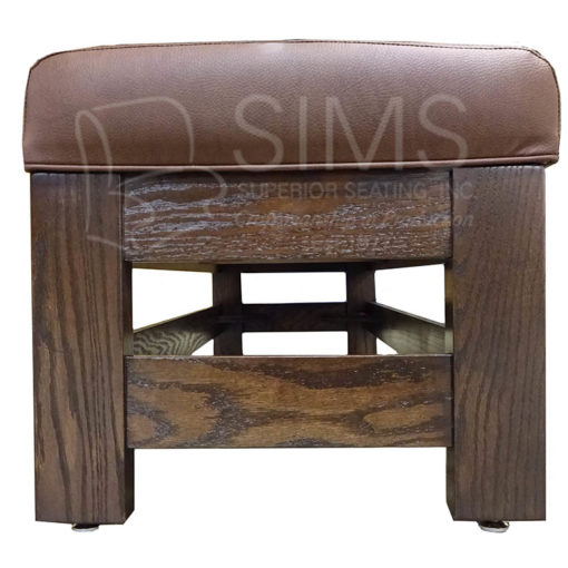 Waiting Bench Upholstered with Finished Wood